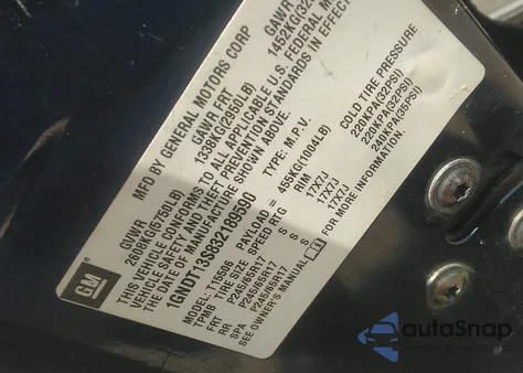 2003 Chevrolet Trailblazer Ltz z USA, uszkodzony, nr VIN 1GNDT13S832189590